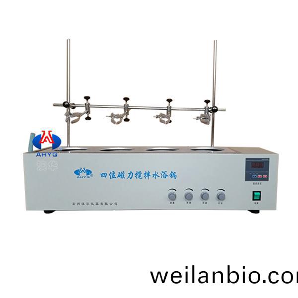 HJ-A4-D單列(lie)四位磁力攪(jiao)拌數(shu)顯(xian)恆(heng)溫水浴(yu)鍋(guo)